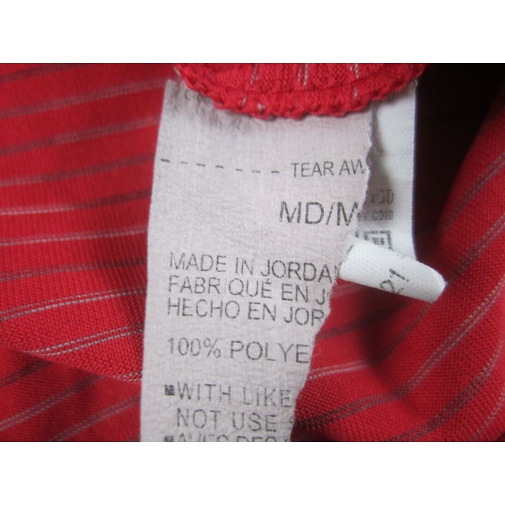 Under Armour Shirt Mens Medium Red Short Sleeve Crew Neck Polyester Casual Sport - Picture 4 of 8